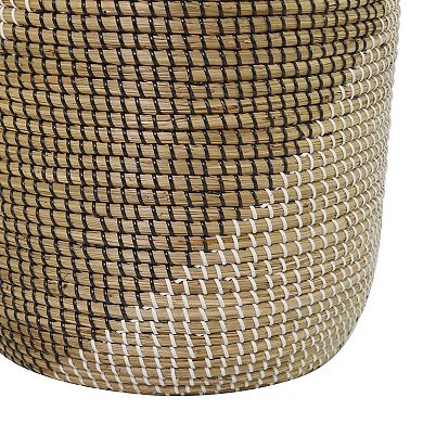 Stella & Eve Handmade 2-pc. Two-Toned Storage Basket with Matching Lids Set