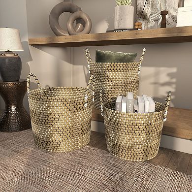 Stella & Eve 3-pk. Handmade Woven Decorative Storage Basket Set
