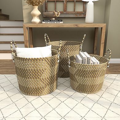 Stella & Eve 3-pk. Handmade Woven Decorative Storage Basket Set