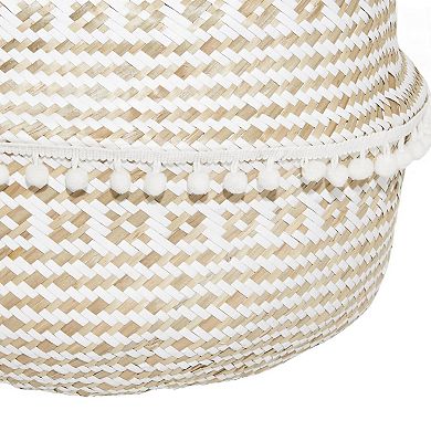 Stella & Eve Handmade Patterned Seagrass Storage Basket Set