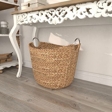 Stella & Eve Handmade Large Woven Decorative Storage Basket