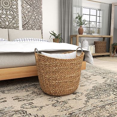 Stella & Eve Handmade Large Woven Decorative Storage Basket