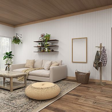 Stella & Eve Handmade Seagrass Storage Basket with Metal Handles