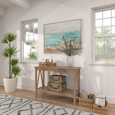 Stella & Eve Handmade Seagrass Storage Basket with Handles