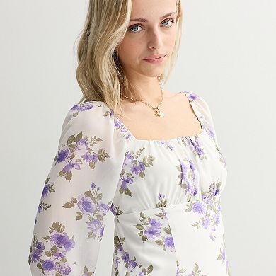 Juniors' Live To Be Spoiled Emma Bodice Dress