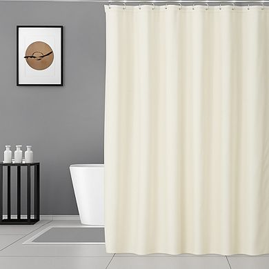 Garvee Waterproof Brushed Composite Shower Curtain Non-Coated Durable Soft & Flexible
