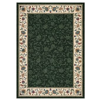 Garvee Washable Vintage Floral Non Slip Area Rug for Bedroom Low Pile Soft Rug for Living Room