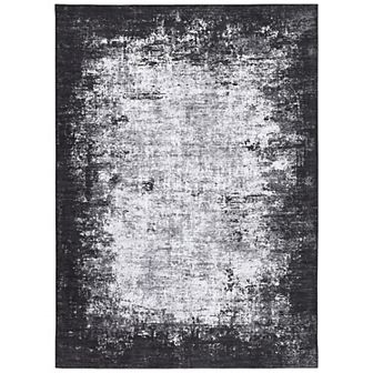 Garvee Modern Abstract Machine Washable Area Rug Ultra Thin Non Slip Rug for Living Spaces Kitchen