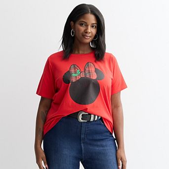 Juniors' Plus Size Disney Minnie Mouse Graphic Short Sleeve Tee