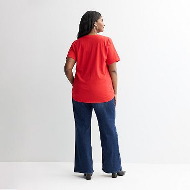 Juniors' Plus Size Disney Minnie Mouse Graphic Short Sleeve Tee