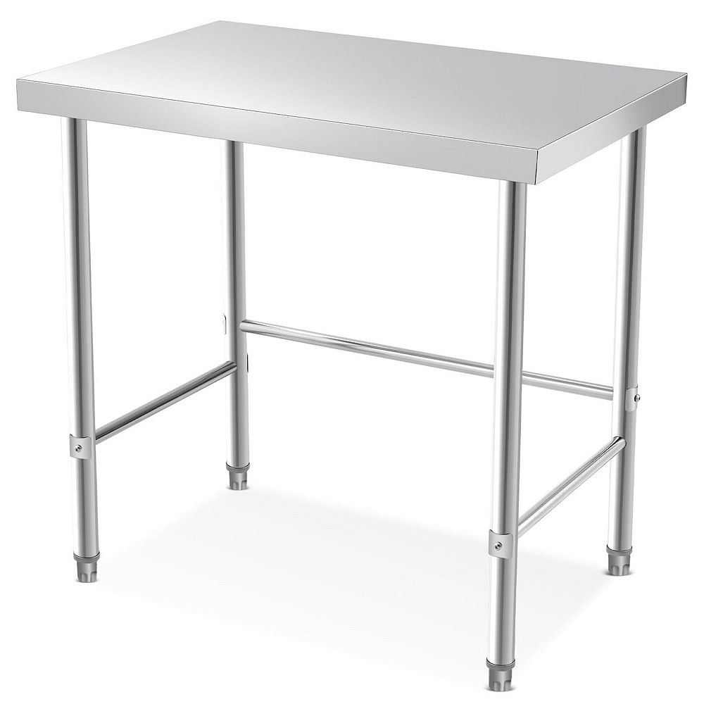 Stainless Steel Table without Bottom Shelf 36x24 Inch