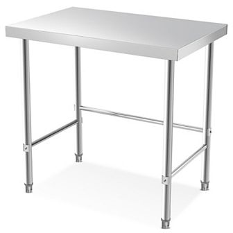 Stainless Steel Table without Bottom Shelf 36x24 Inch
