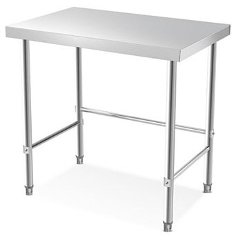 Stainless Steel Table without Bottom Shelf 36x24 Inch