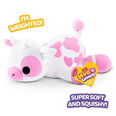 Hug-A-Lumps Clover Cow Soft Weighted Plush Baby Toy