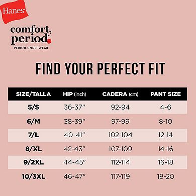 Women's Hanes® 2-pk. Period Underwear Pack Ultimate® Super Microfiber Period Panties - 40SMCP