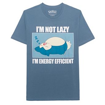 Big & Tall Pokémon Snorlax I'm Not Lazy Graphic Tee
