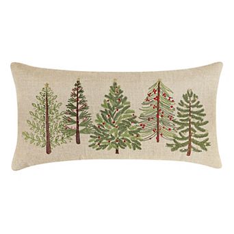 Levtex Home Merry Tartan Trees Throw Pillow