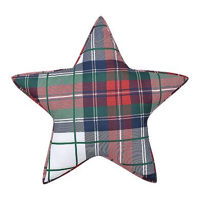 Levtex Home Spencer Plaid Star Throw Pillow
