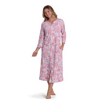Petite Miss Elaine Essentials Interlock Knit Long Robe