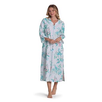 Women's Miss Elaine Essentials Quilt-In-Knit Long Robe