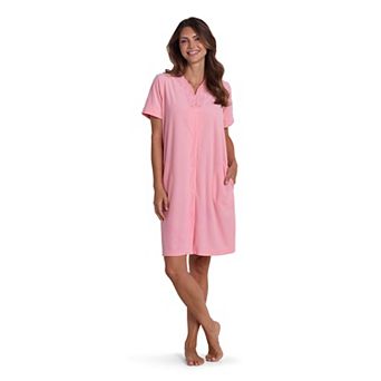 Women's Miss Elaine Essentials Terry Short Snap Robe