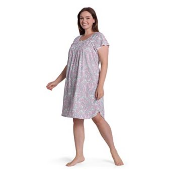 Plus Size Miss Elaine Essentials Cottonessa Short Nightgown
