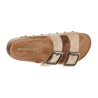 madden girl BABE Women's Slip-On Platform Sandals