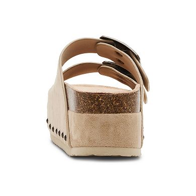 madden girl BABE Women's Slip-On Platform Sandals