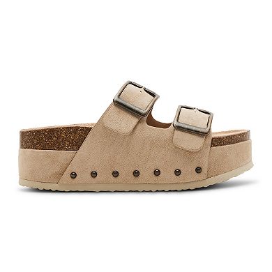 madden girl BABE Women's Slip-On Platform Sandals