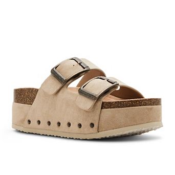 madden girl BABE Women's Slip-On Platform Sandals