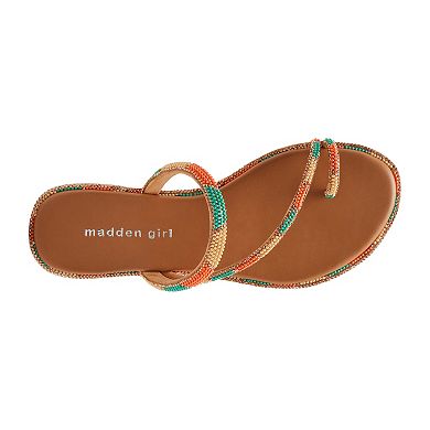 madden girl Spotlight Women's Slip-On Beaded Sandals