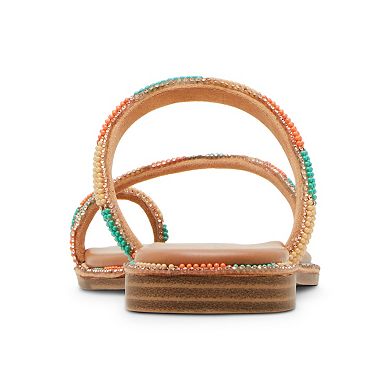 madden girl Spotlight Women's Slip-On Beaded Sandals