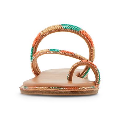 madden girl Spotlight Women's Slip-On Beaded Sandals