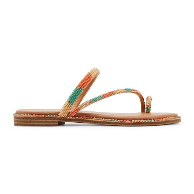 madden girl Spotlight Women's Slip-On Beaded Sandals
