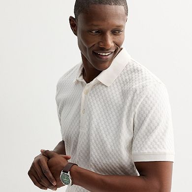 Men's Apt. 9 Textured Short Sleeve Polo