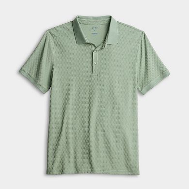 Men's Apt. 9 Textured Short Sleeve Polo