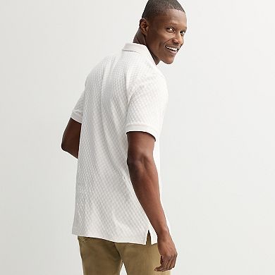 Men's Apt. 9 Textured Short Sleeve Polo