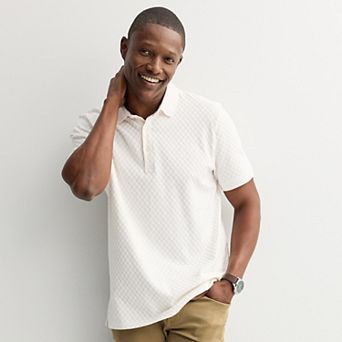 Men's Apt. 9 Textured Short Sleeve Polo