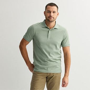 Men's Apt. 9 Textured Short Sleeve Polo