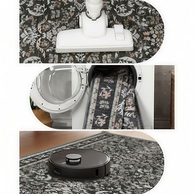 Garvee Modern Pastoral Washable Rug Soft Non Slip Area Rug Stain Resistant for Living Room Bedroom