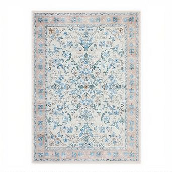 Garvee Modern Pastoral Washable Rug Soft Non Slip Area Rug Stain Resistant for Living Room Bedroom