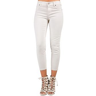Stretch Twill Crop Skinny Premium Jeans
