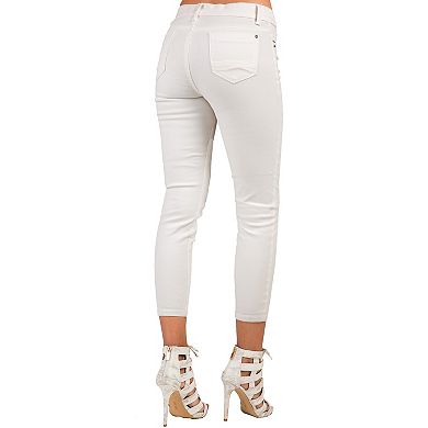Stretch Twill Crop Skinny Premium Jeans