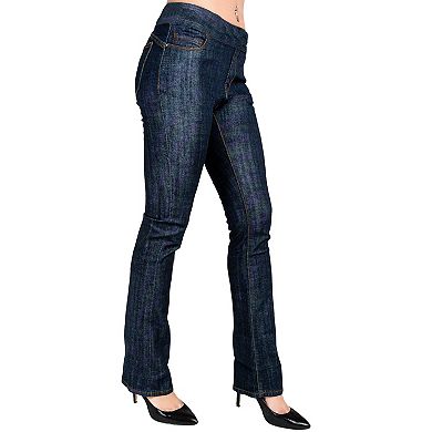 Miss Halladay Women's Stretch Denim Pull On Jeans