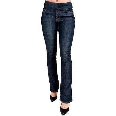 Miss Halladay Women's Stretch Denim Pull On Jeans