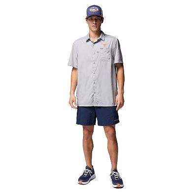 Men's Columbia Gray Texas Longhorns Slack Tide Camp Button-Up Shirt