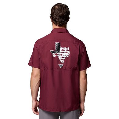Men's Columbia Maroon Texas A&M Aggies Slack Tide Camp Button-Up Shirt