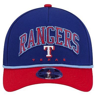 Men's New Era Royal/Red Texas Rangers Arch 9FORTY A-Frame M-Crown Adjustable Hat