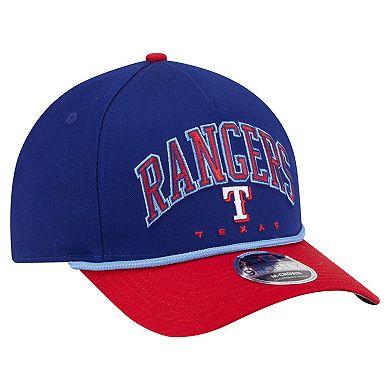 Men's New Era Royal/Red Texas Rangers Arch 9FORTY A-Frame M-Crown Adjustable Hat