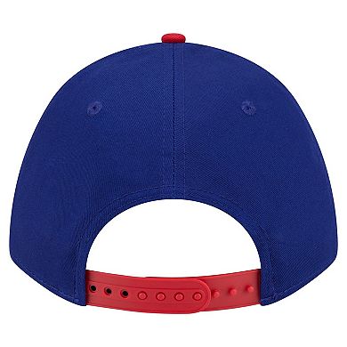 Men's New Era Royal/Red Texas Rangers Arch 9FORTY A-Frame M-Crown Adjustable Hat